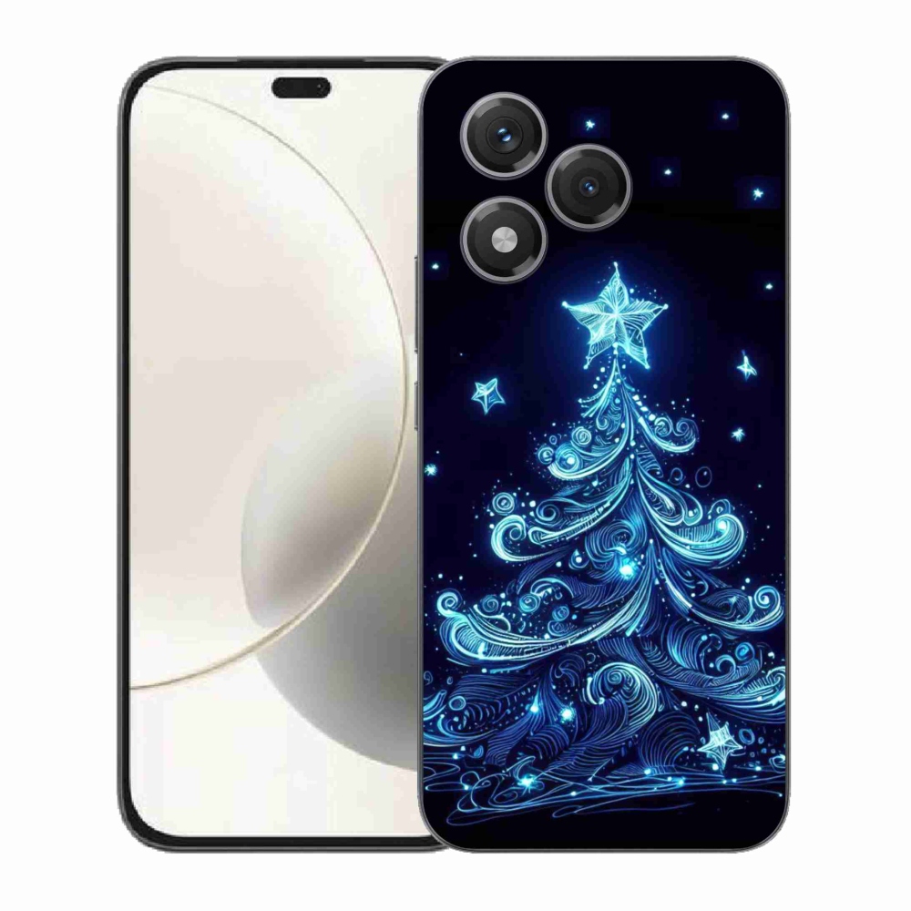 Gelový kryt mmCase na Honor 400 Lite - neonový vánoční stromek 4
