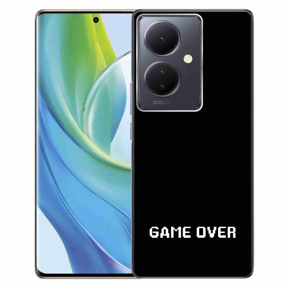Gelový kryt mmCase na Vivo V29 Lite 5G - game over černé pozadí
