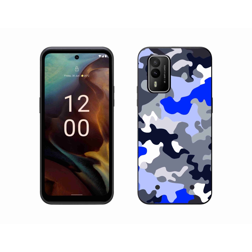 Gelový kryt mmCase na Nokia XR21 - maskáčový vzor 8