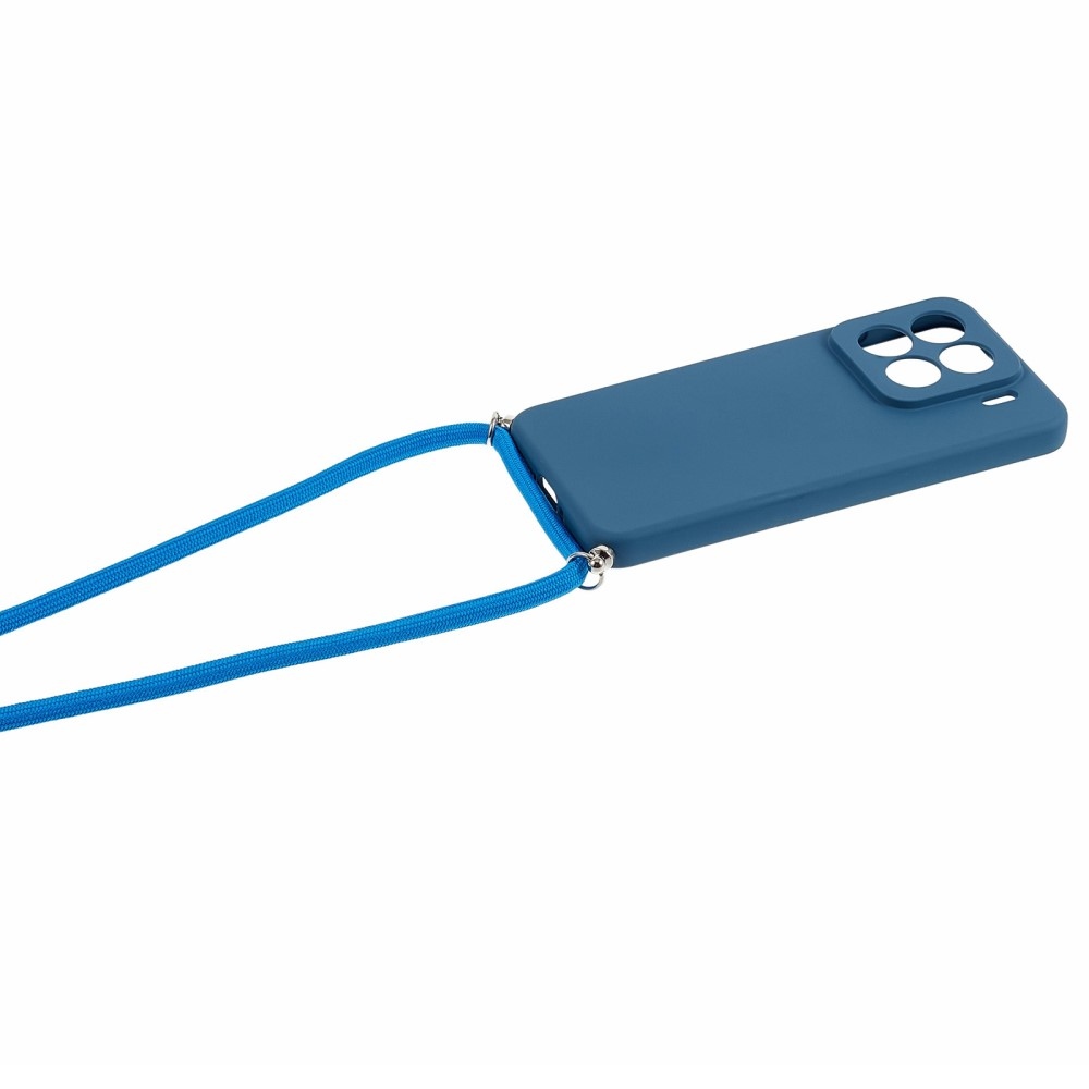 Lining gelový obal se šňůrkou na Xiaomi 15 Pro - modrý