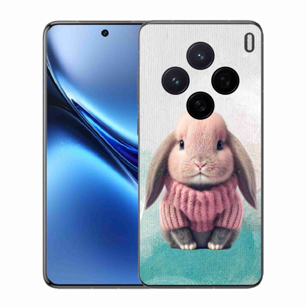 Gelový kryt mmCase na Vivo X200 5G - králíček ve svetru