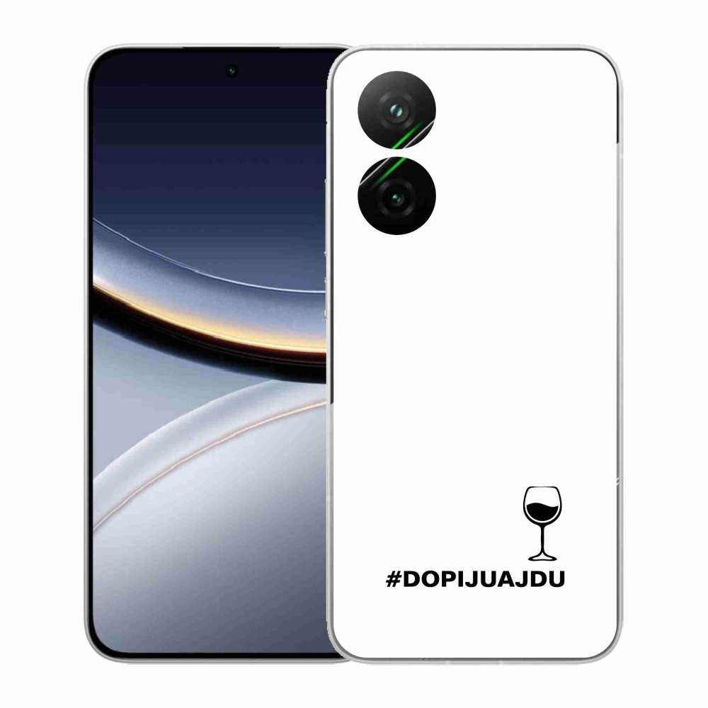 Gelový kryt mmCase na Xiaomi Poco F7 5G - vinný motiv bílé pozadí