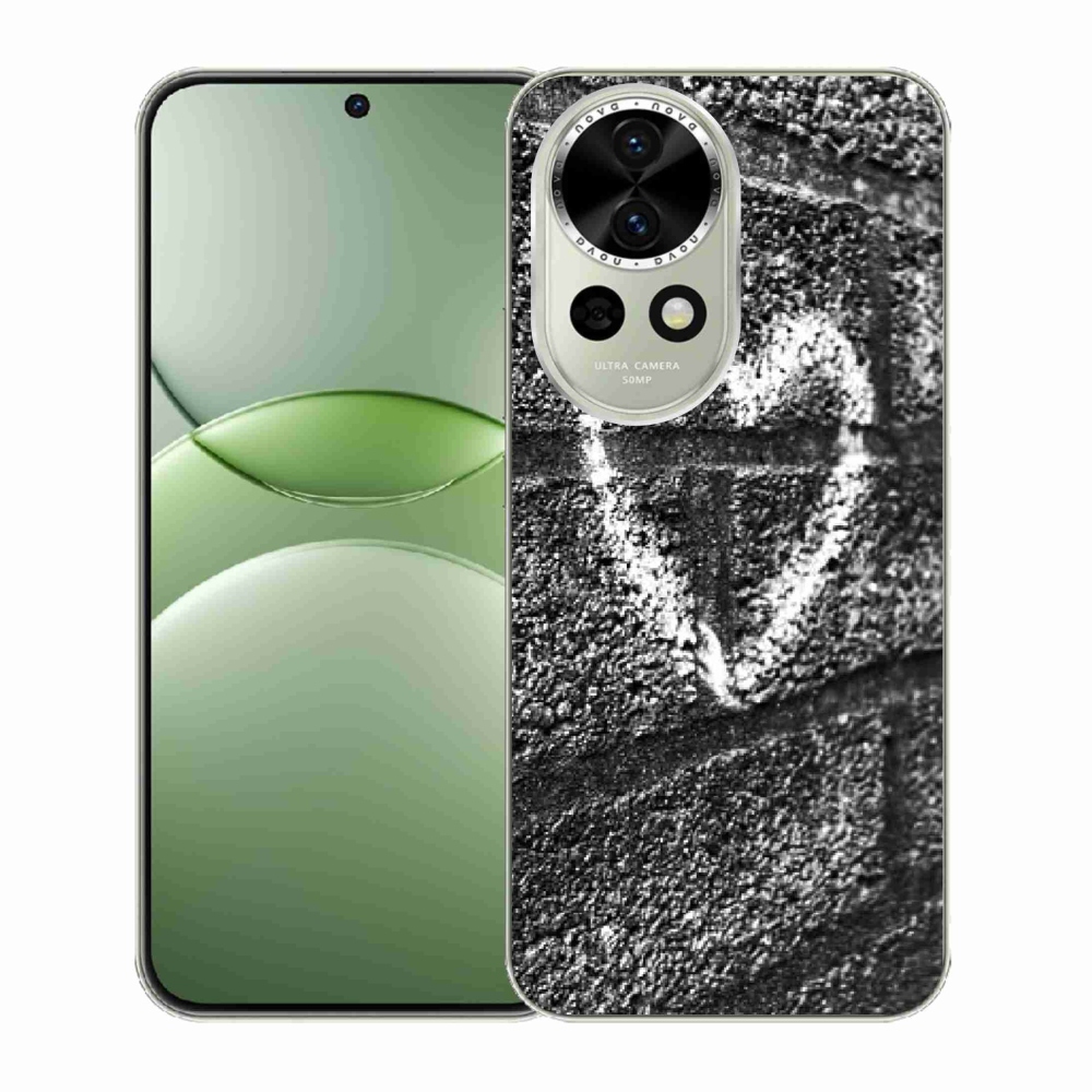 Gelový kryt mmCase na Huawei Nova 13 5G - srdce na zdi