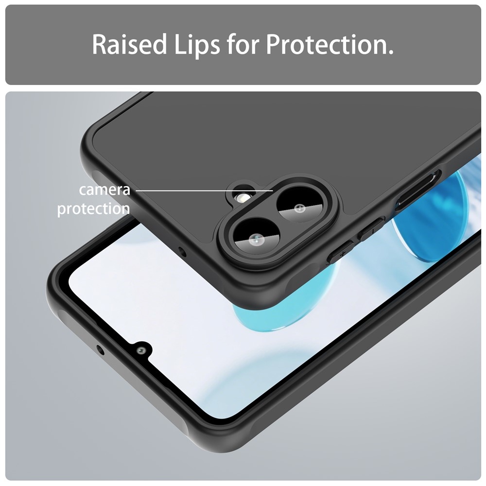 Proof gelový obal s pevnými zády na Samsung Galaxy A07 4G - černý/černý