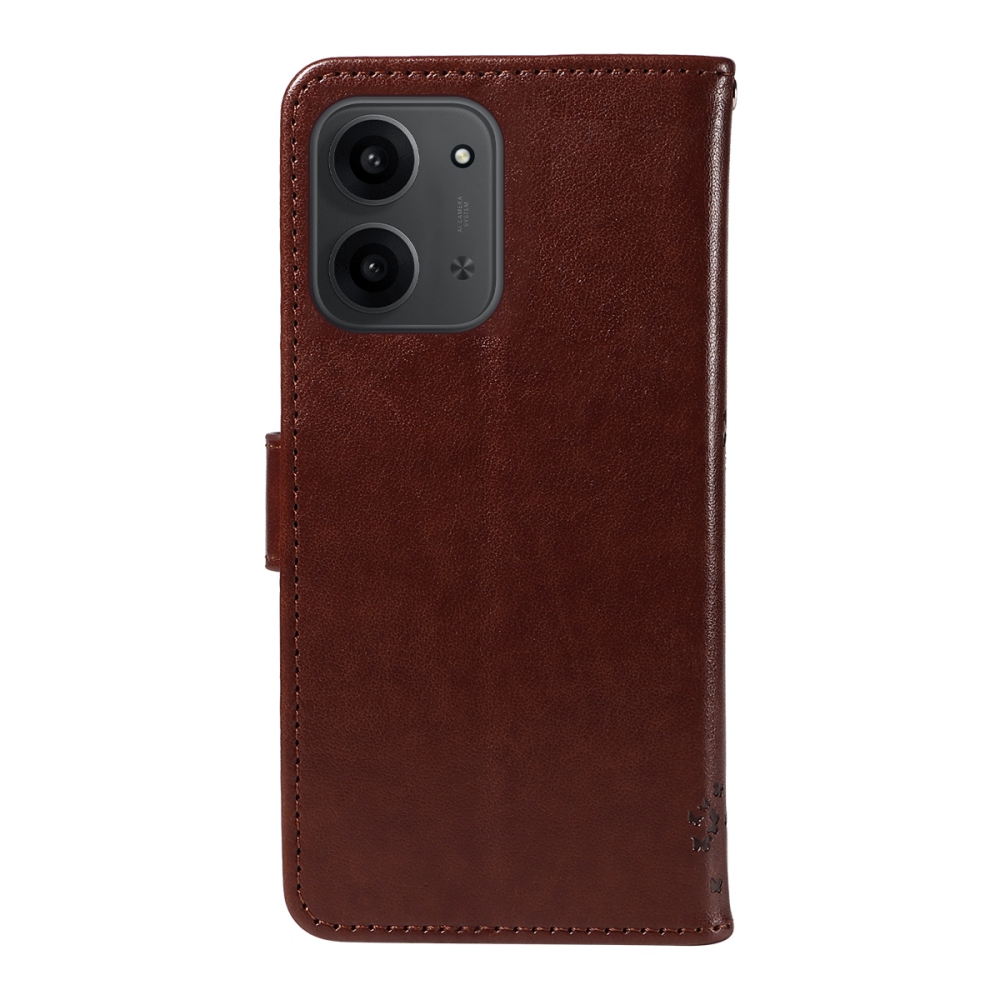 Trees knížkové pouzdro na Xiaomi Redmi 15C 4G/5G (173mm) - hnědé