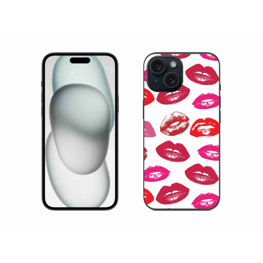 Gelový kryt mmCase na iPhone 15 - rty