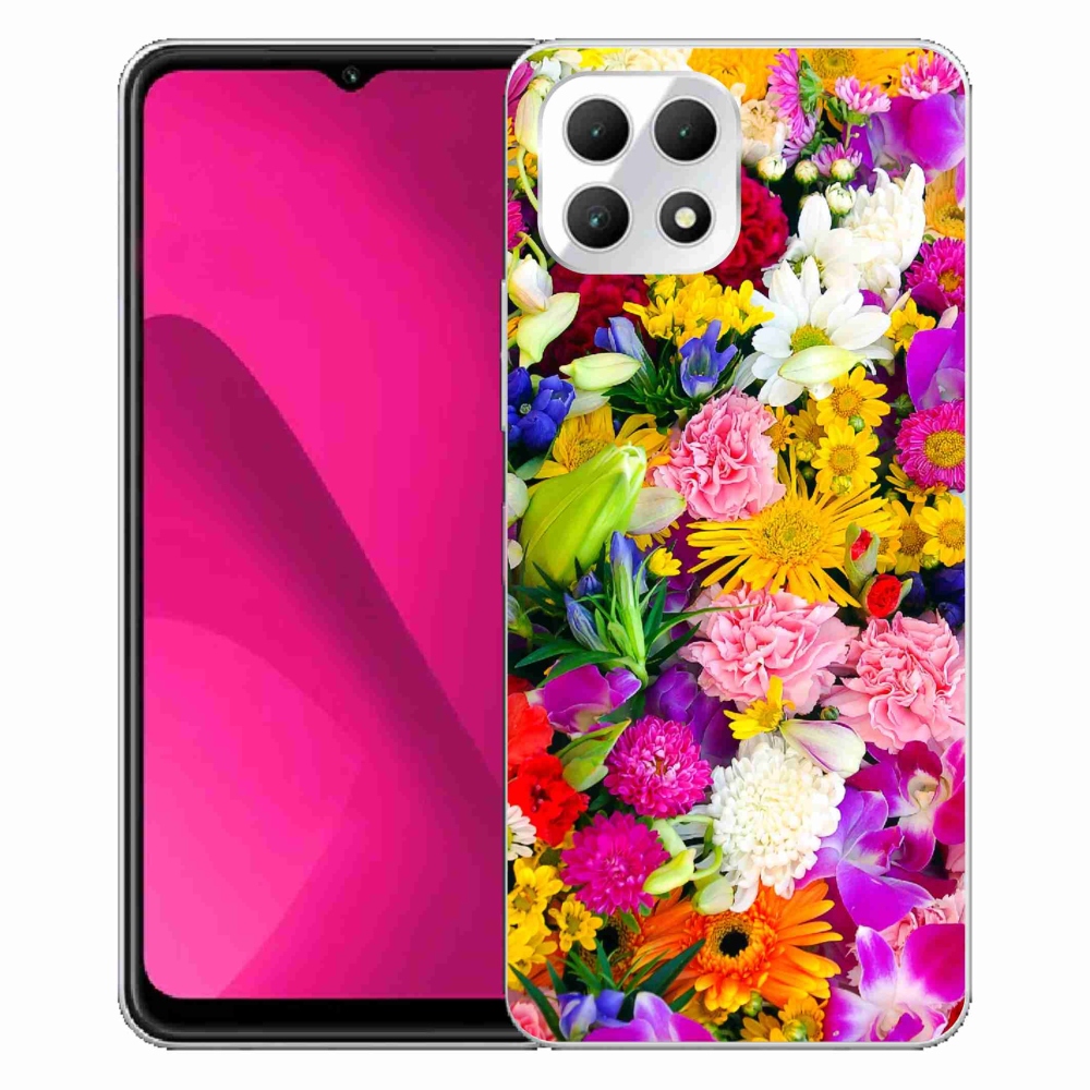 Gelový kryt mmCase na T-Mobile T Phone 2 - květiny 12