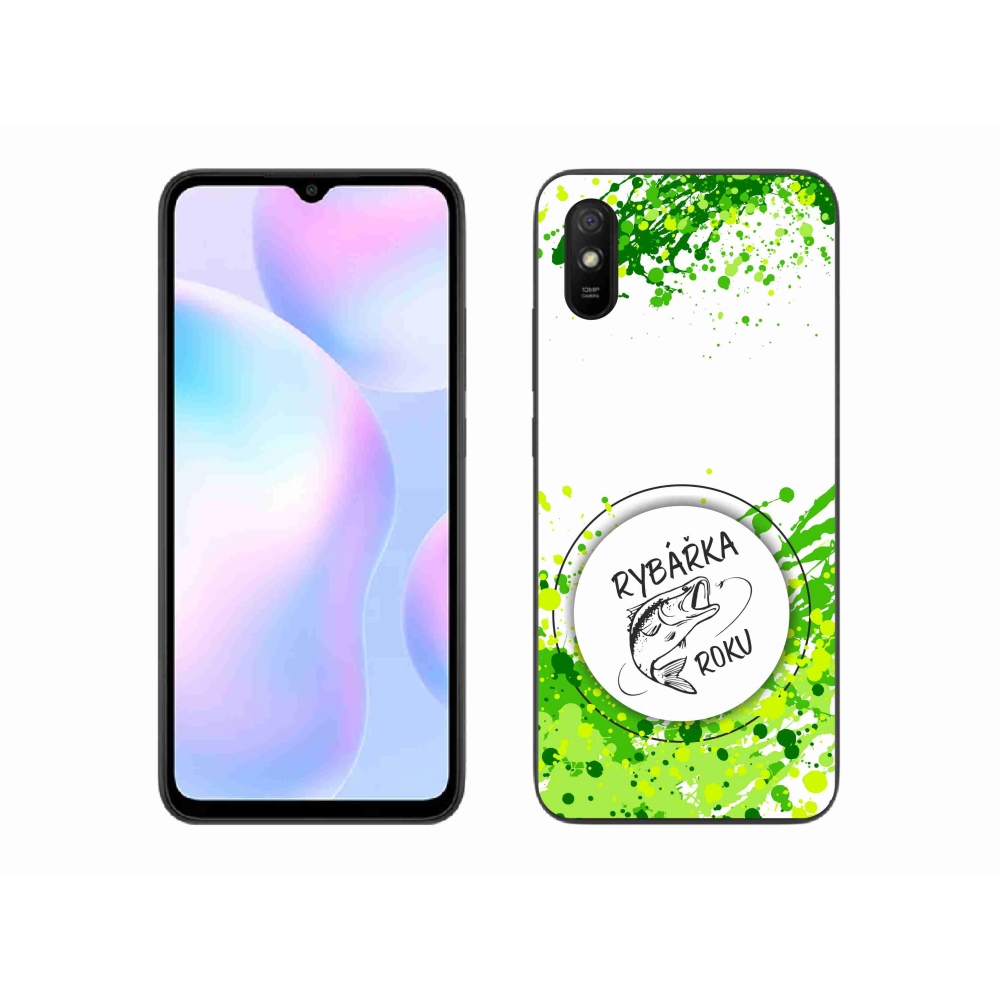 Gelový kryt mmCase na Xiaomi Redmi 9AT - rybářka roku bílé pozadí