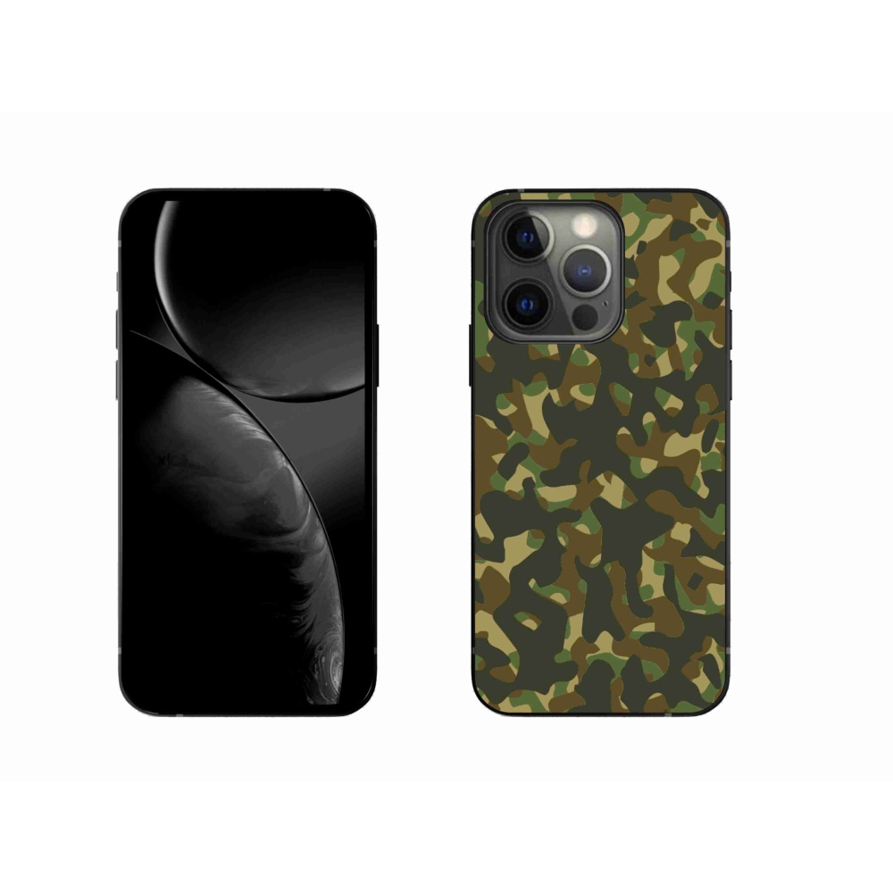 Gelový kryt mmCase na iPhone 13 Pro 6.1 - maskáčový vzor 1