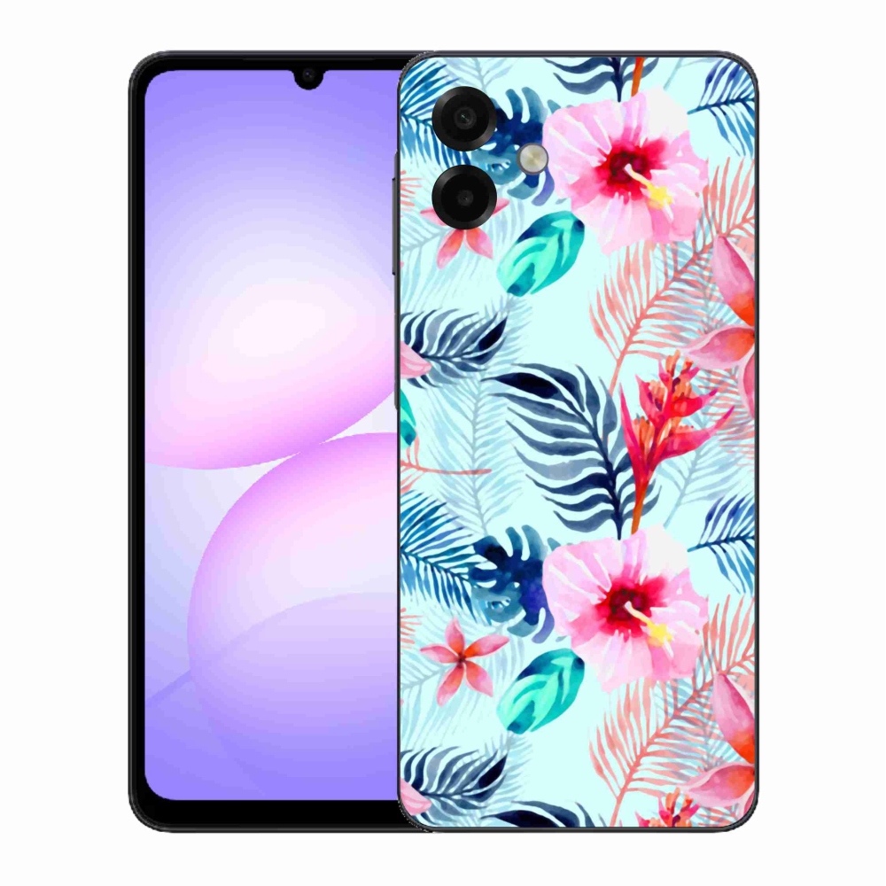 Gelový kryt mmCase na Samsung Galaxy A07 4G - květiny