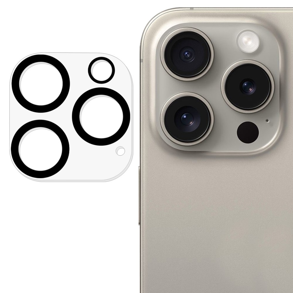 Sklo čočky fotoaparátu na iPhone 16 Pro - černé