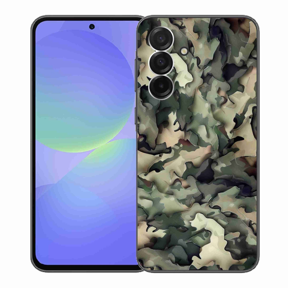 Gelový kryt mmCase na Samsung Galaxy A36 5G - maskáčový vzor 9