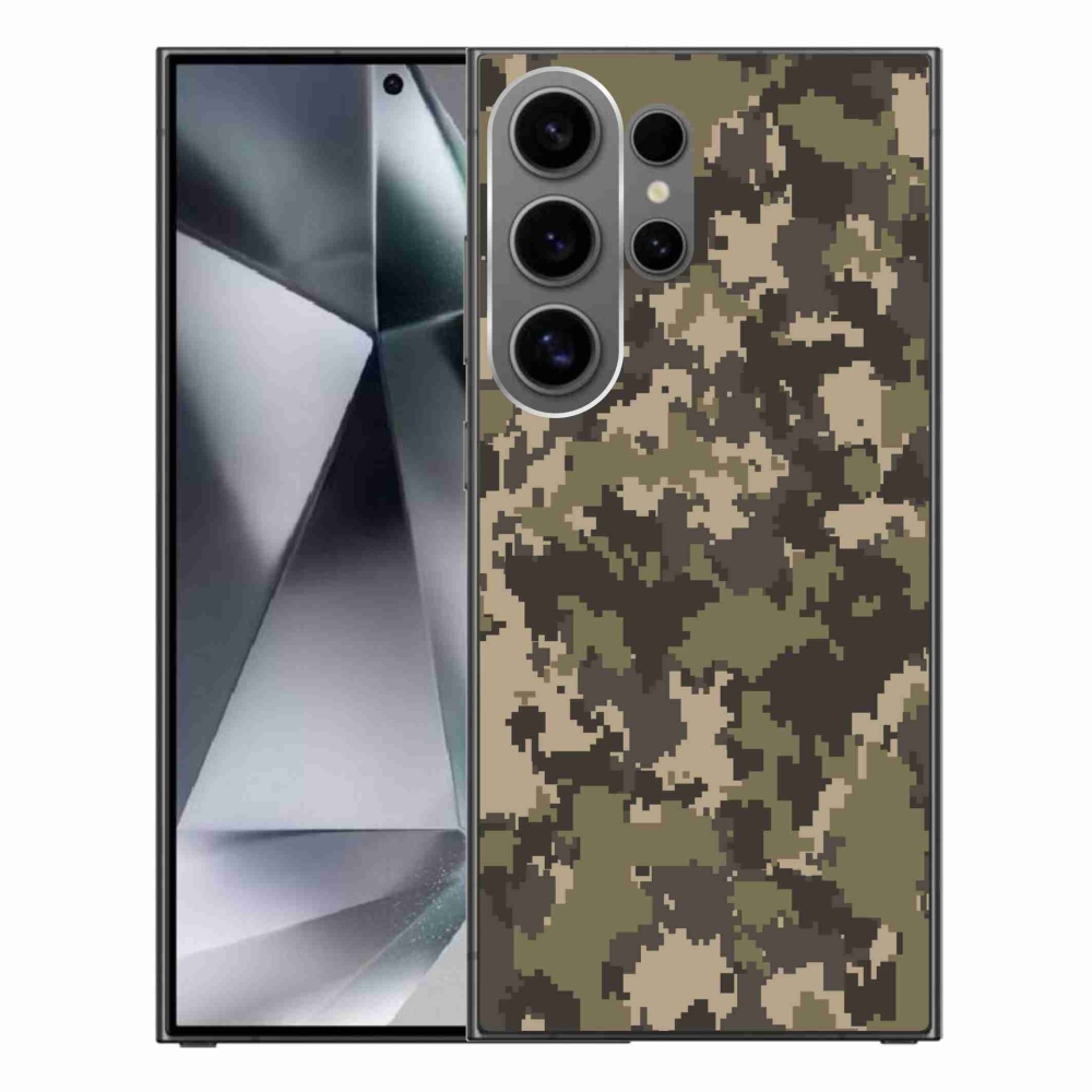 Gelový kryt mmCase na Samsung Galaxy S24 Ultra - maskáčový vzor 12