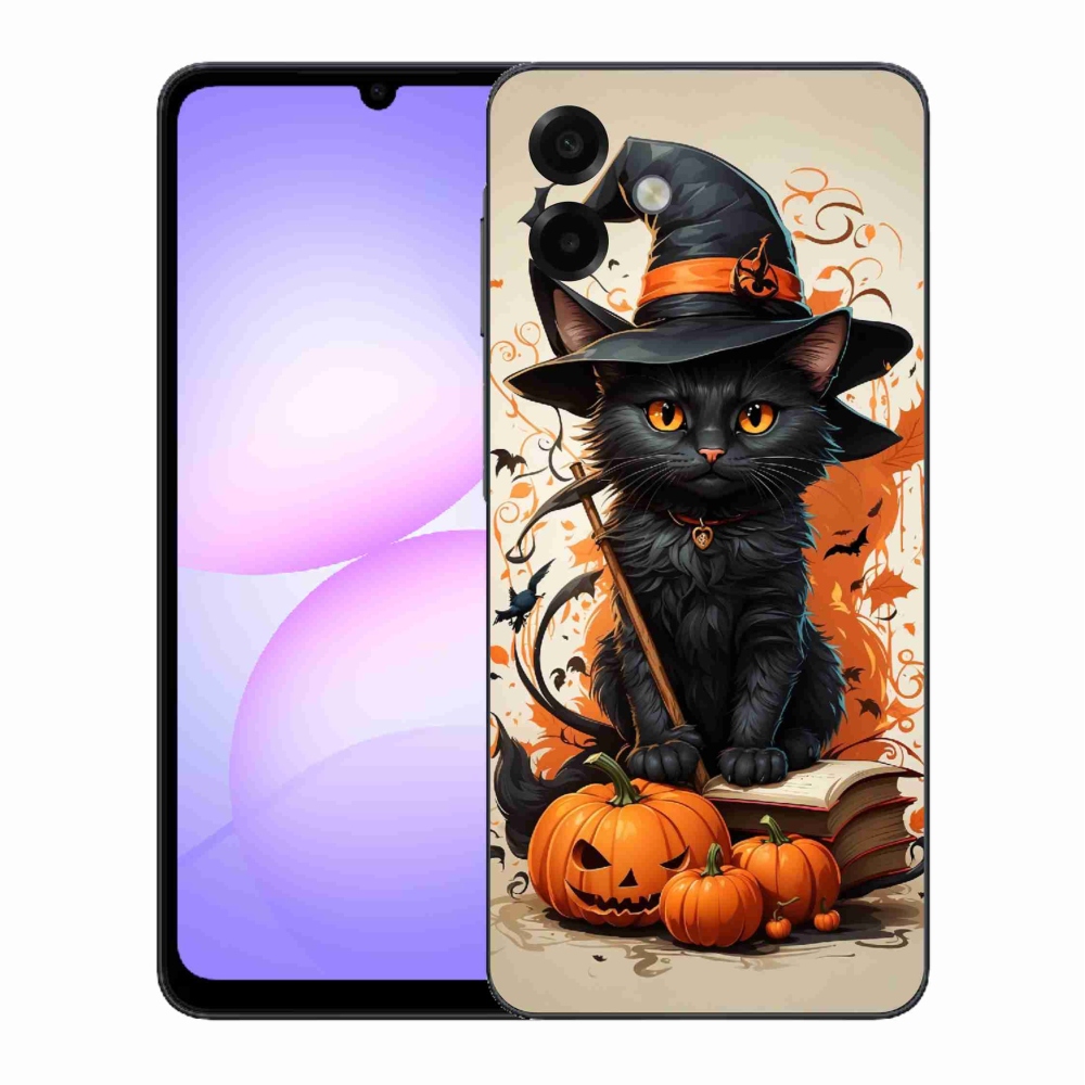 Gelový kryt mmCase na Samsung Galaxy A07 4G - kocour čaroděj