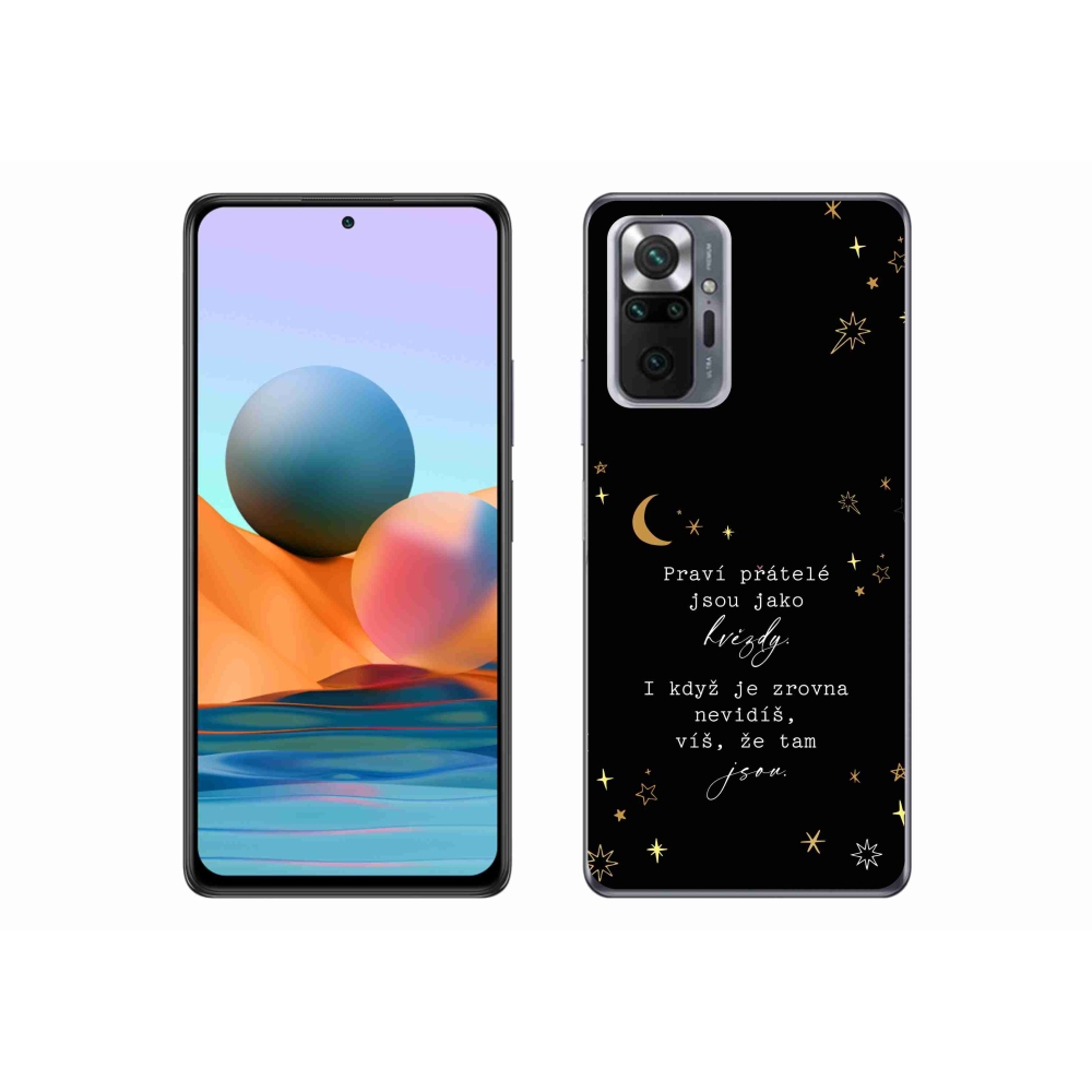 Gelový kryt mmCase na Xiaomi Redmi Note 10 Pro - citát 6 černé pozadí
