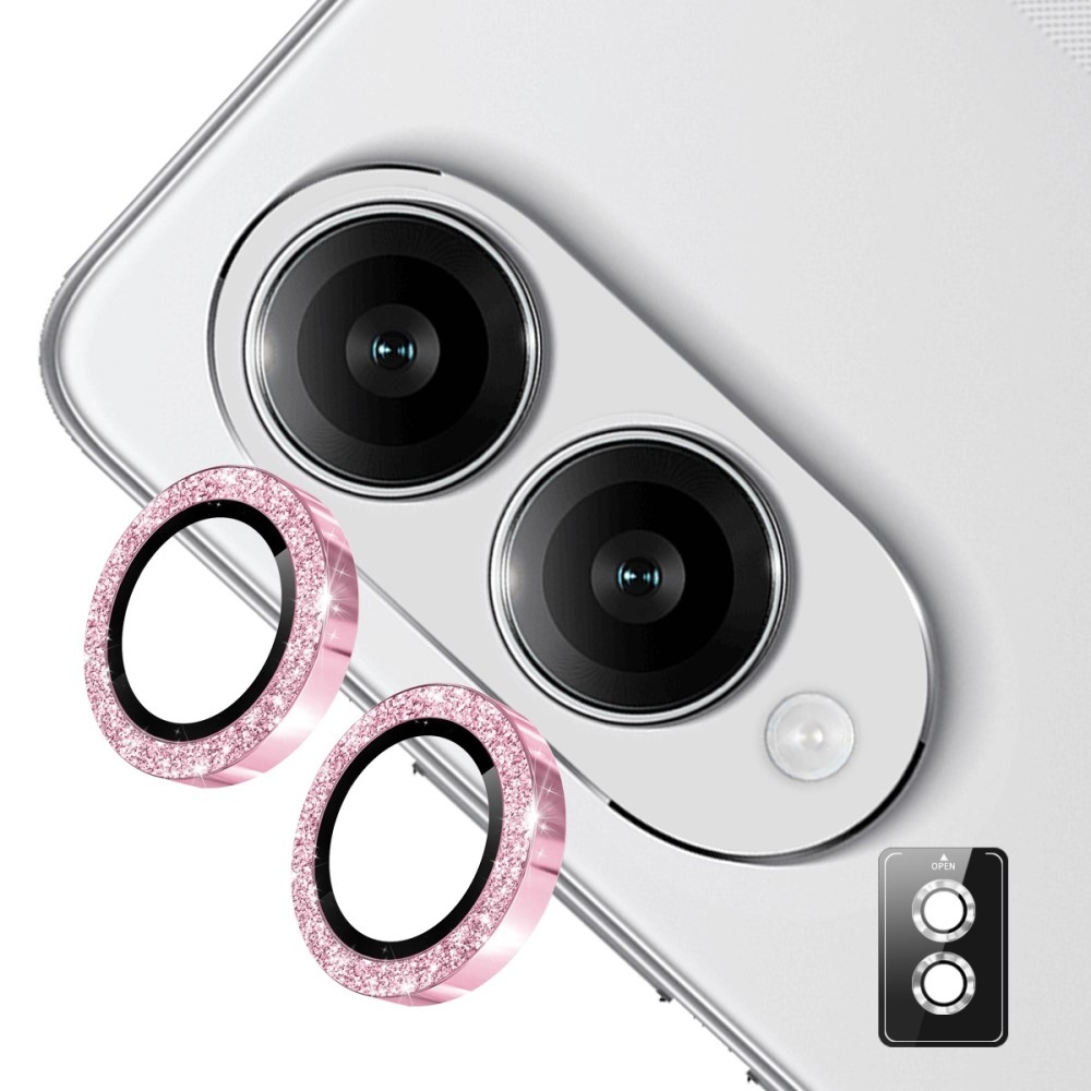 ENK Decor sklo čočky fotoaparátu na Samsung Galaxy S25 Edge (samostatná skla) - růžové