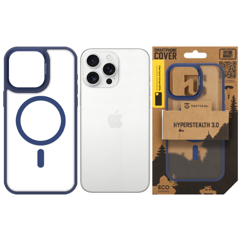 Tactical MagForce Hyperstealth 3.0 Kryt pro Apple iPhone 16 Pro Max Deep Blue