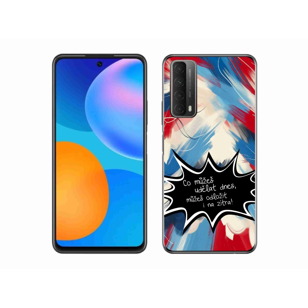 Gelový kryt mmCase na Huawei P Smart (2021) - vtipný text 9 černé pozadí