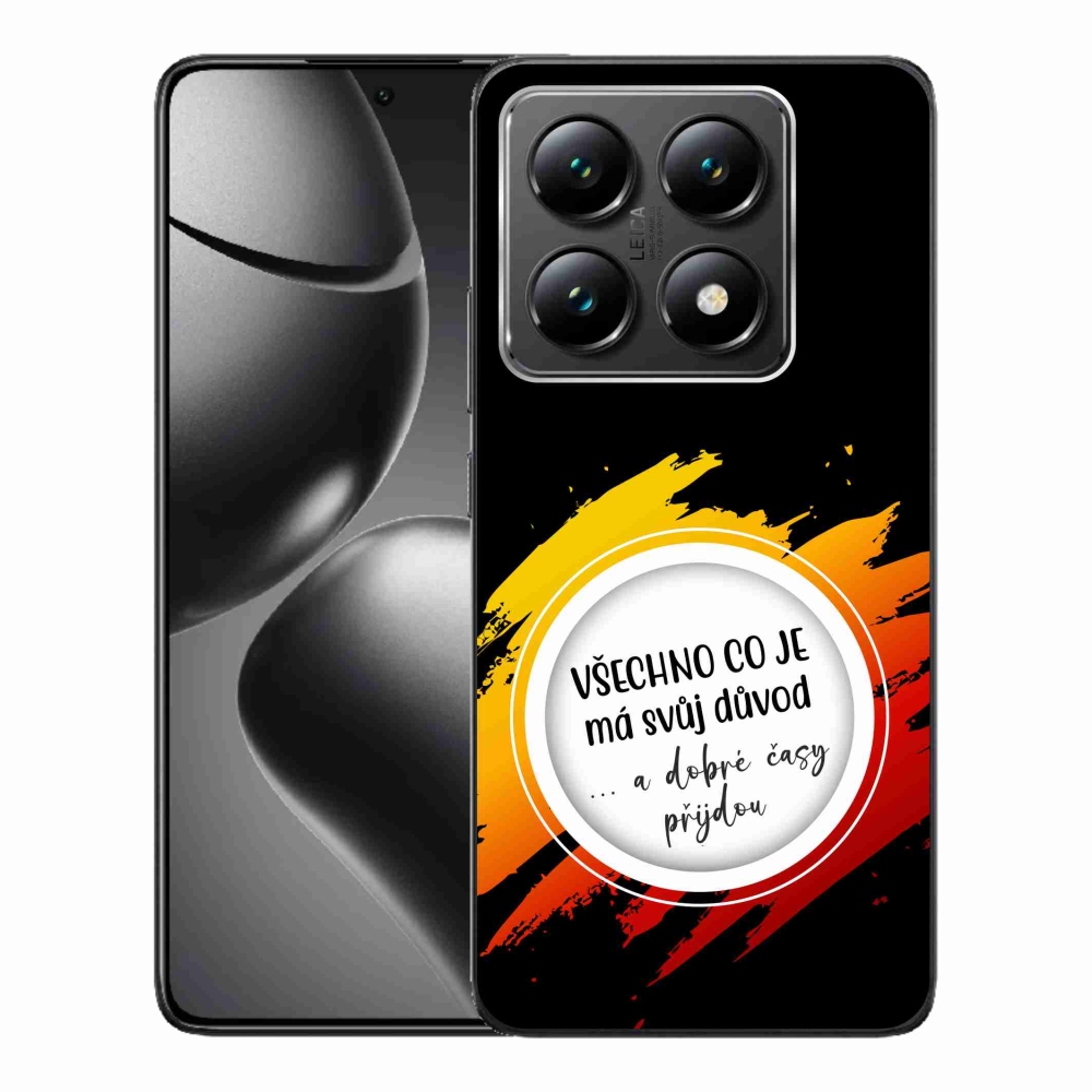 Gelový kryt mmCase na Xiaomi 14T - citát 3 černé pozadí