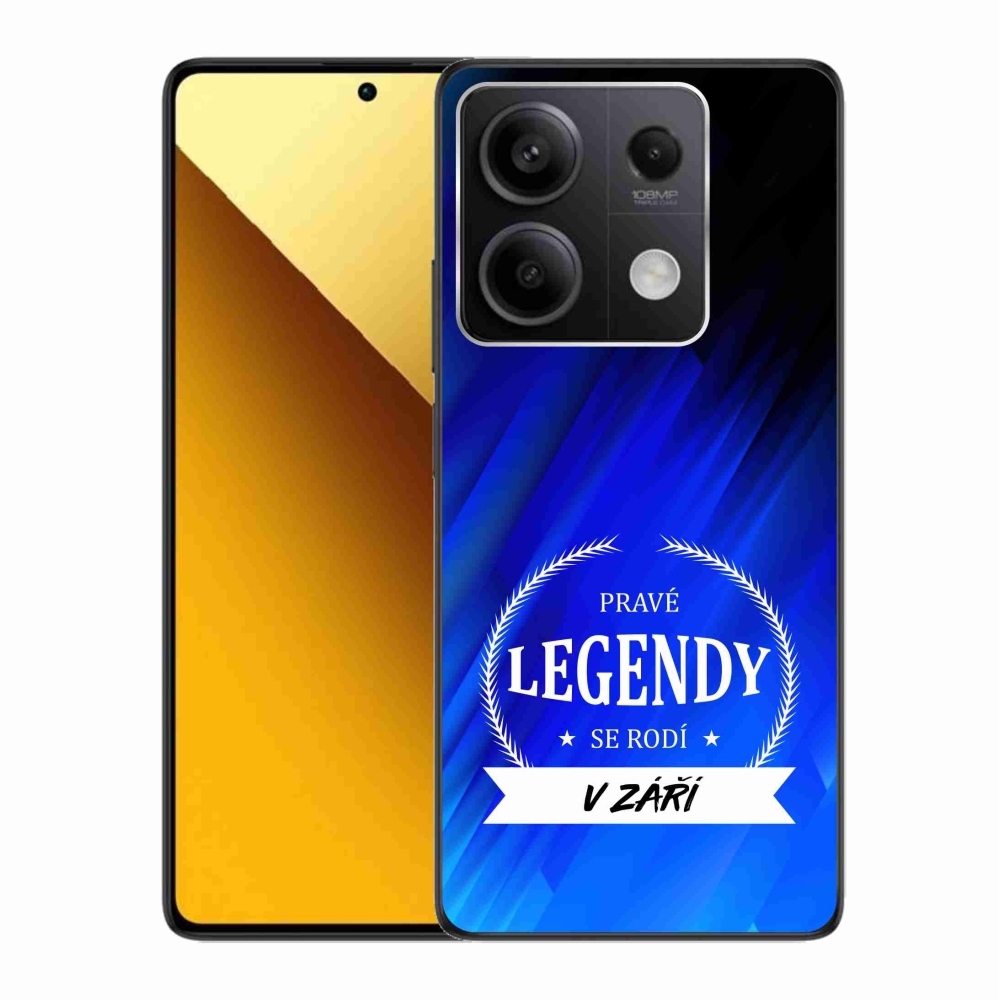 Gelový kryt mmCase na Xiaomi Redmi Note 13 5G - legendy v září modré pozadí