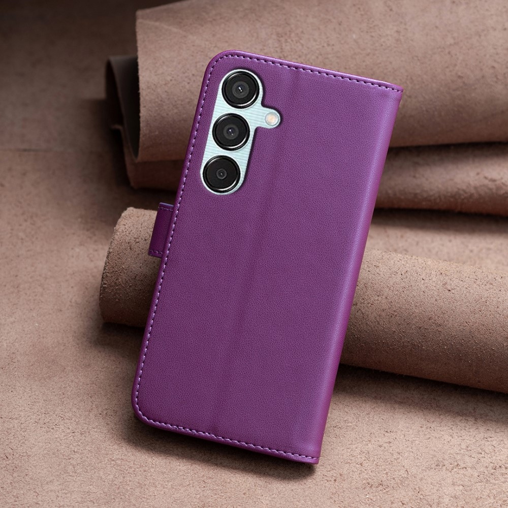 BNF knížkové pouzdro na Samsung Galaxy M15 5G - tmavěfialové