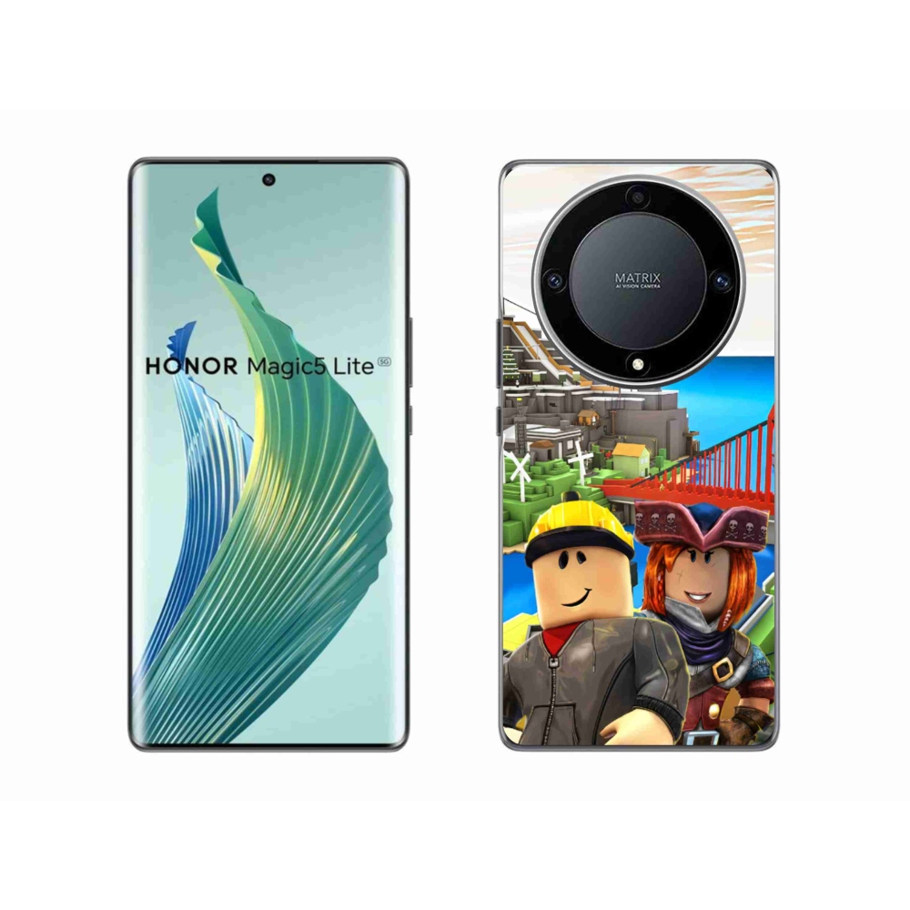 Gelový kryt mmCase na Honor Magic 5 Lite 5G - roblox 1
