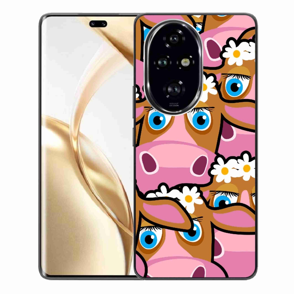 Gelový kryt mmCase na Honor 200 Pro 5G - kreslené kravičky