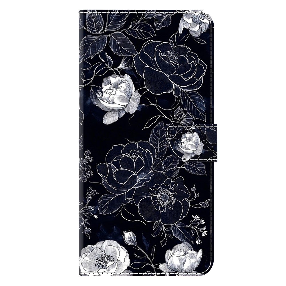 Firmly knížkové pouzdro na Samsung Galaxy A17 5G/A26 5G - černobílé květy