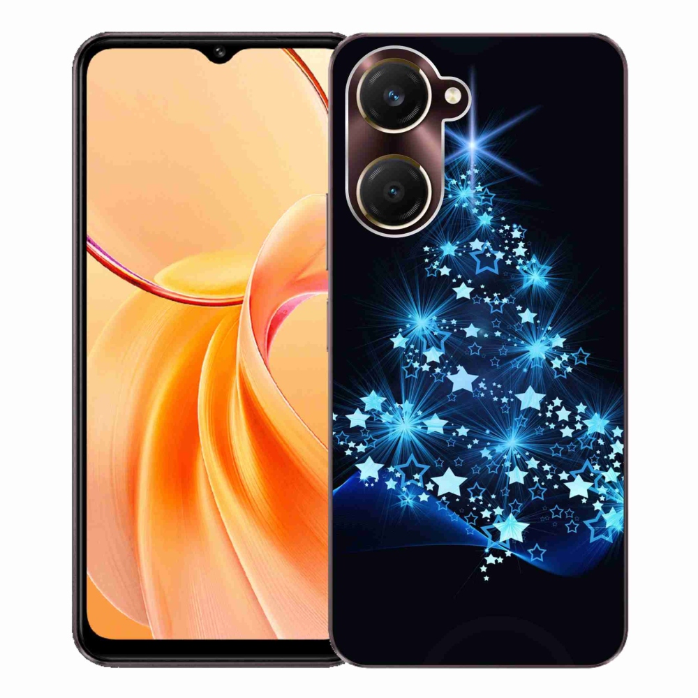 Gelový kryt mmCase na Vivo Y28s 5G - vánoční stromek
