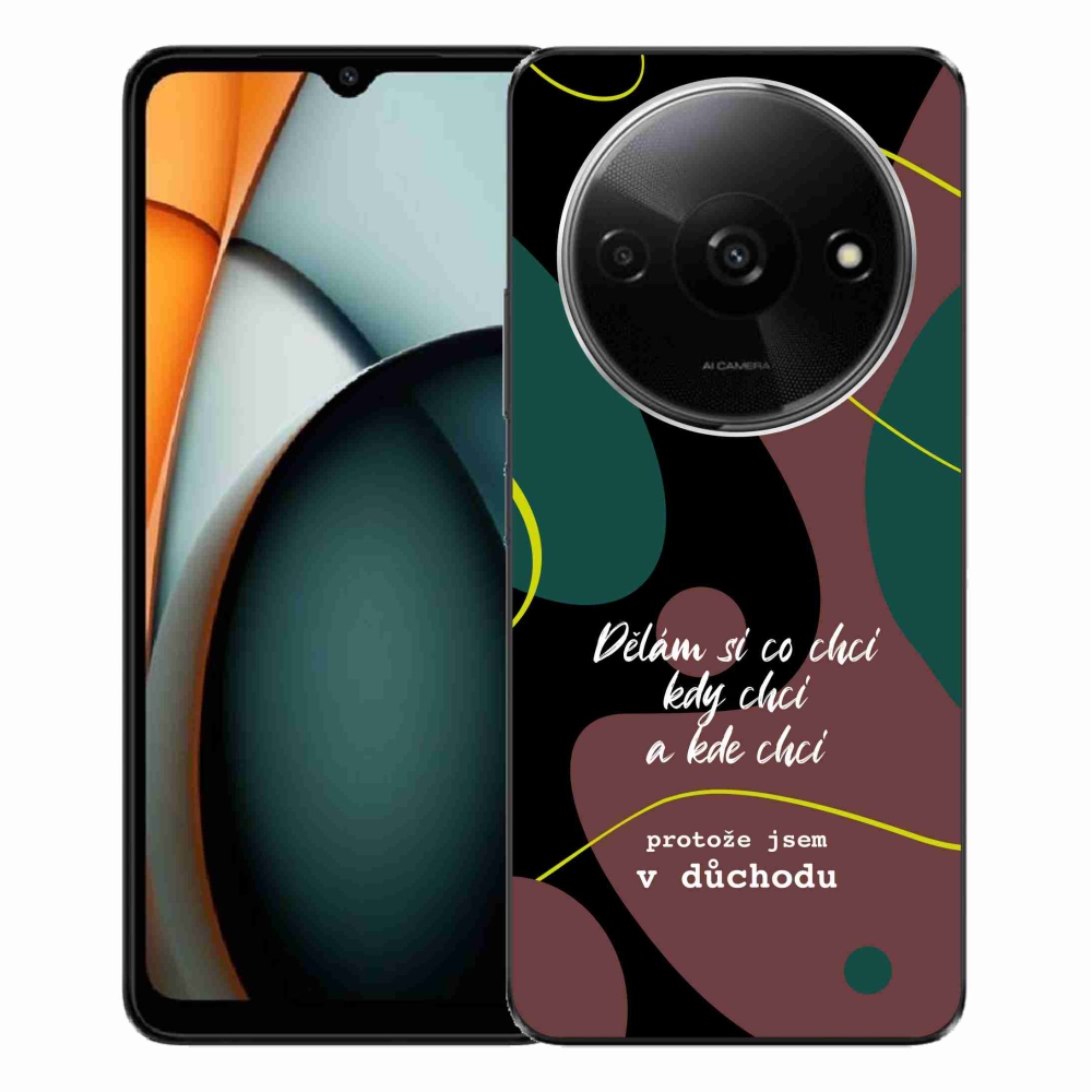 Gelový kryt mmCase na Xiaomi Redmi A3  - vtipný text 10 černé pozadí