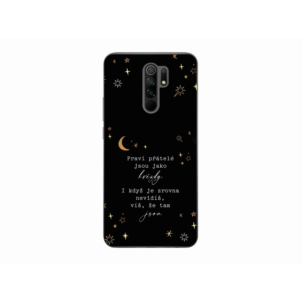 Gelový kryt mmCase na Xiaomi Redmi 9 - citát 6 černé pozadí