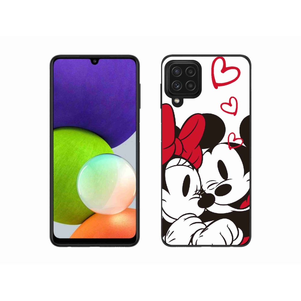 Gelový kryt mmCase na Samsung Galaxy A22 4G - minnie a mickey