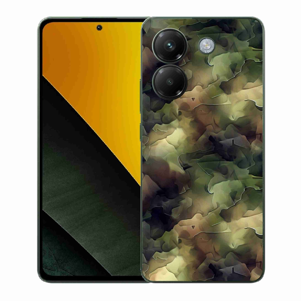 Gelový kryt mmCase na Xiaomi Poco M7 Pro 5G - maskáčový vzor 10