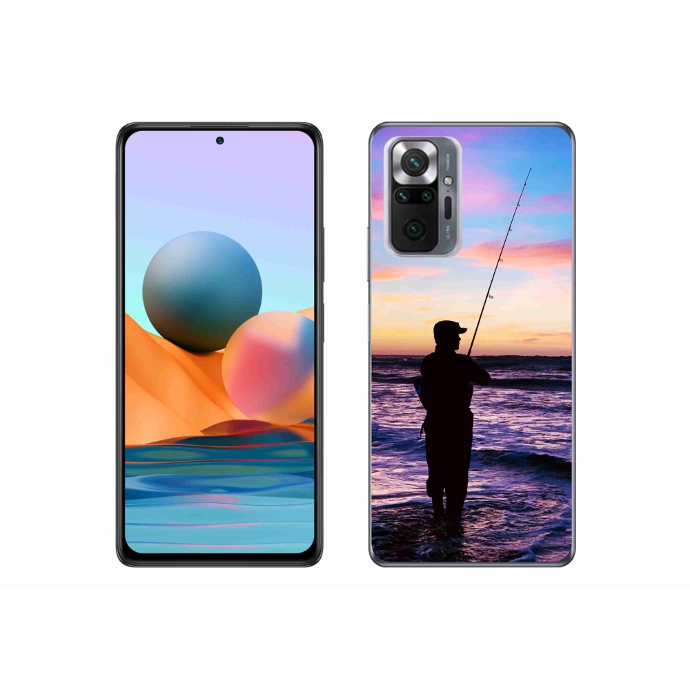 Gelový kryt mmCase na Xiaomi Redmi Note 10 Pro - rybaření 1