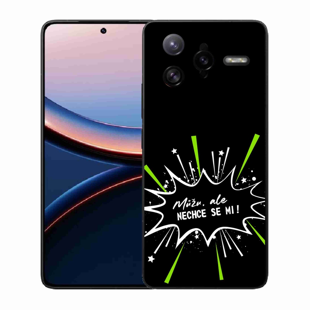 Gelový kryt mmCase na Xiaomi Poco F7 Ultra - vtipný text 11 černé pozadí