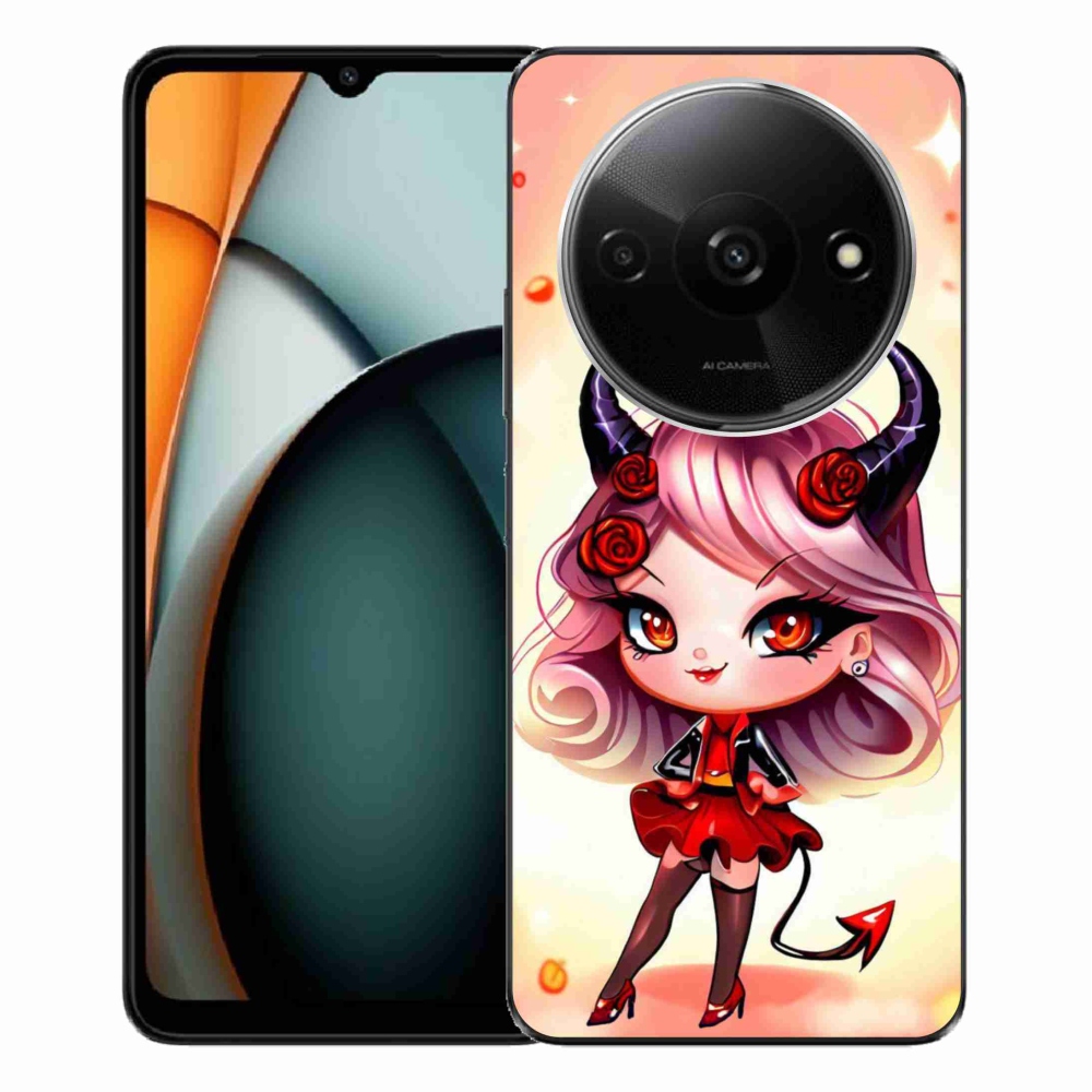 Gelový kryt mmCase na Xiaomi Redmi A3 - kreslená čertice