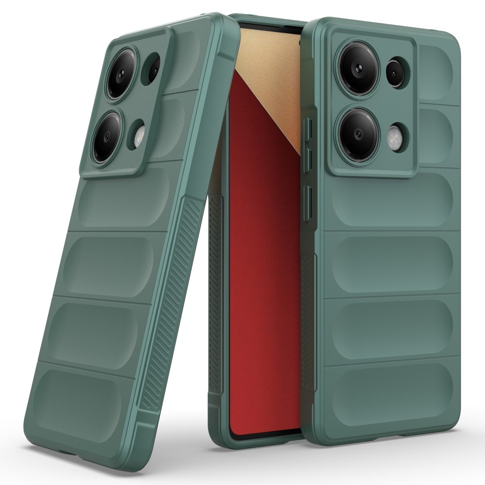 Rugg odolný gelový obal na Xiaomi Redmi Note 13 Pro 4G/Poco M6 Pro - zelený