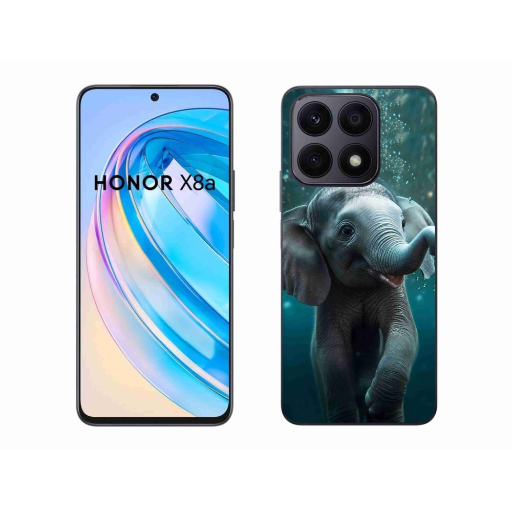 Gelový kryt mmCase na Honor X8a - slůně pod vodou