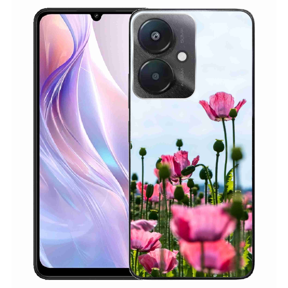 Gelový kryt mmCase na Xiaomi Redmi 13C 5G - vlčí mák