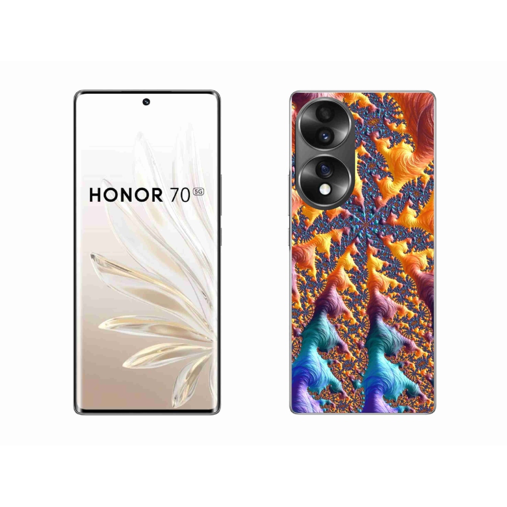 Gelový kryt mmCase na Honor 70 - abstraktní motiv 23