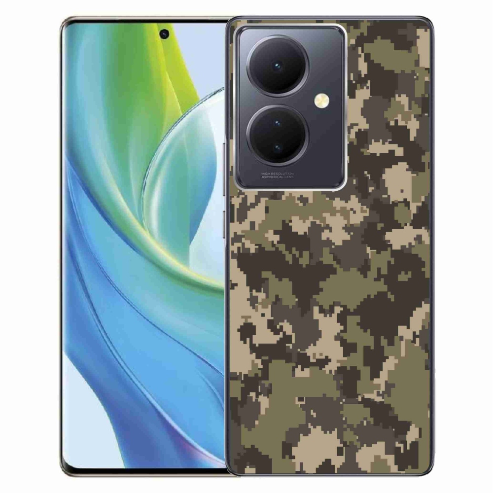 Gelový kryt mmCase na Vivo V29 Lite 5G - maskáčový vzor 12