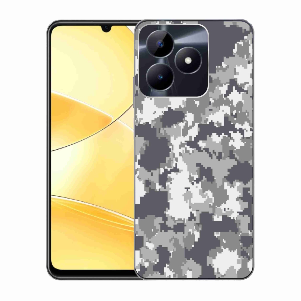 Gelový kryt mmCase na Realme C51/C53 - maskáčový vzor 2