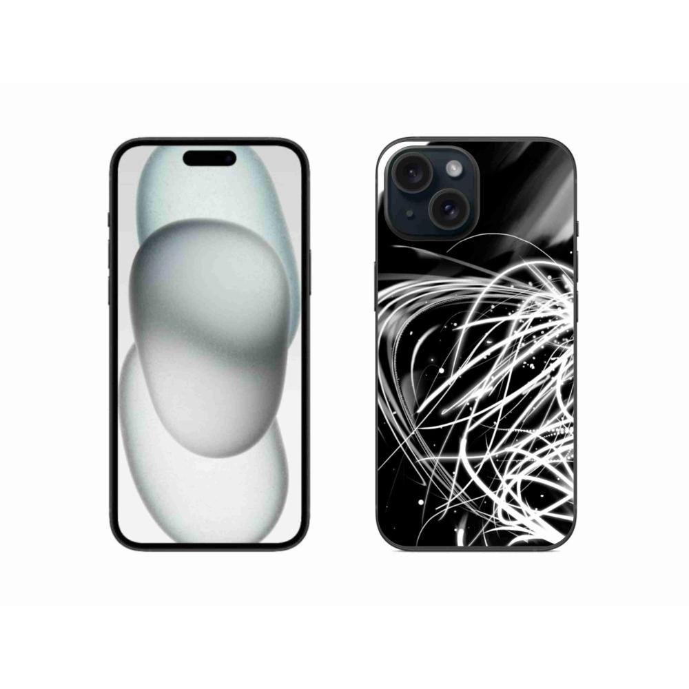 Gelový kryt mmCase na iPhone 15 - abstrakt 2