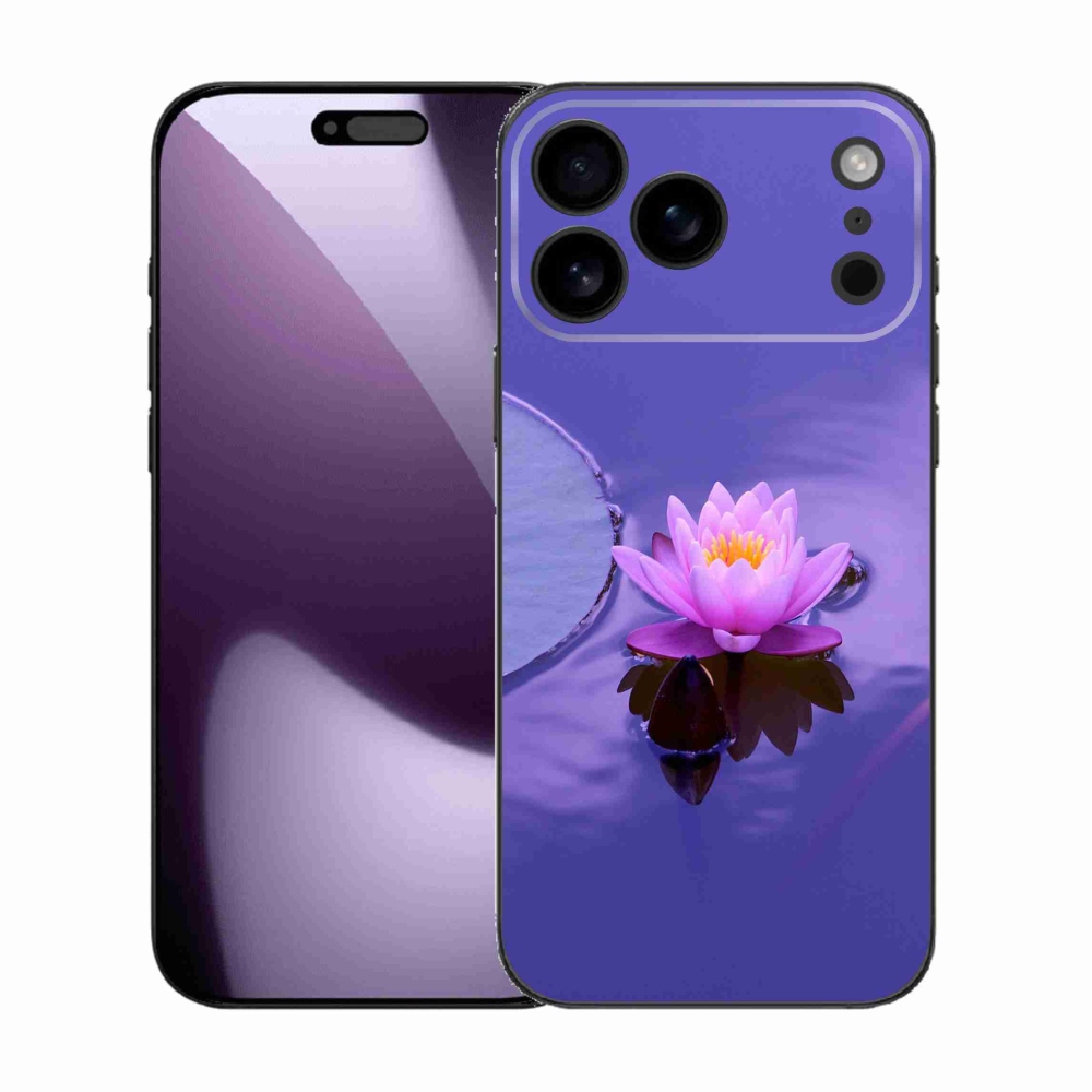 Gelový kryt mmCase na iPhone 17 Pro Max - květ na hladině