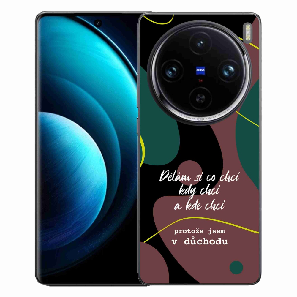 Gelový kryt mmCase na Vivo X100 Pro 5G - vtipný text 10 černé pozadí