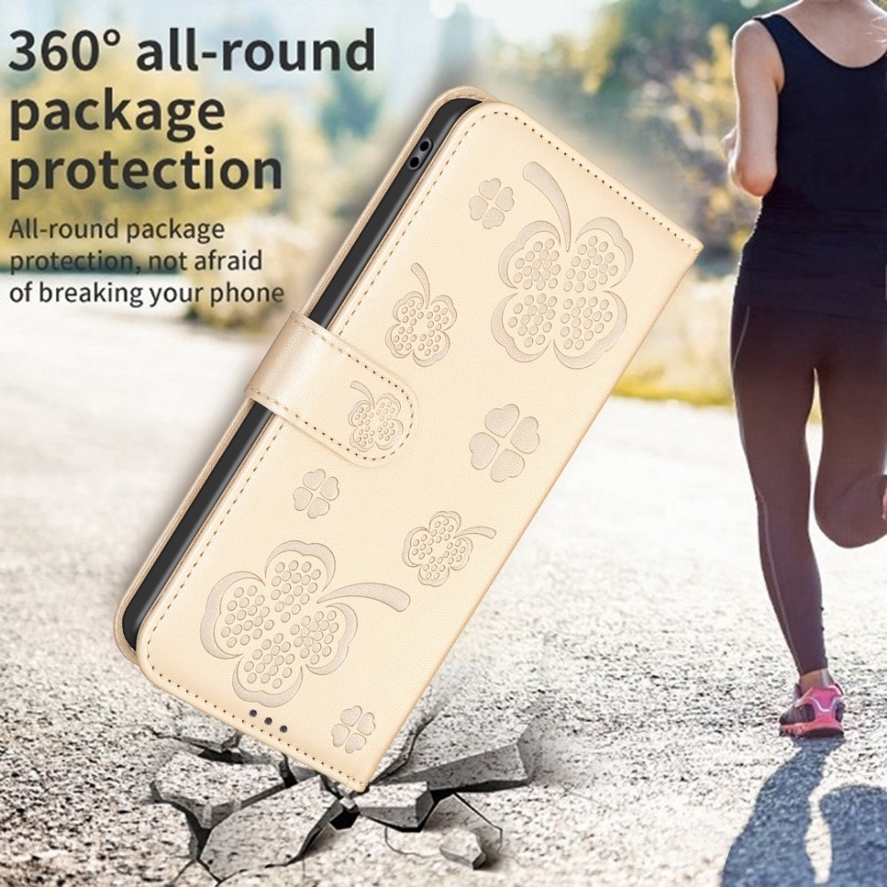 Clover knížkové pouzdro na Xiaomi Redmi 13 4G/Poco M6 4G - zlaté