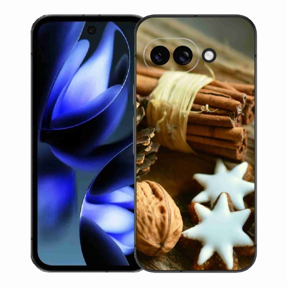 Gelový kryt mmCase na Google Pixel 9a - skořice a perníčky