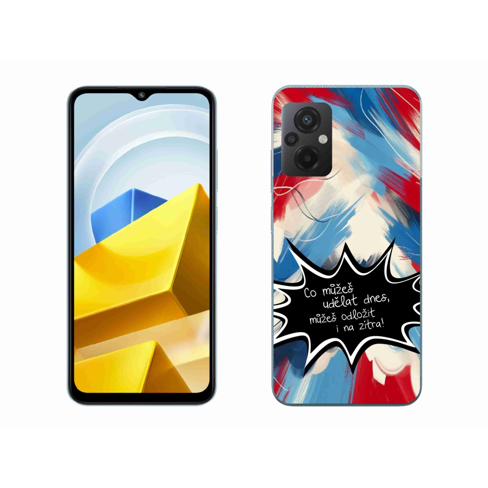 Gelový kryt mmCase na Xiaomi Poco M5 4G - vtipný text 9 černé pozadí