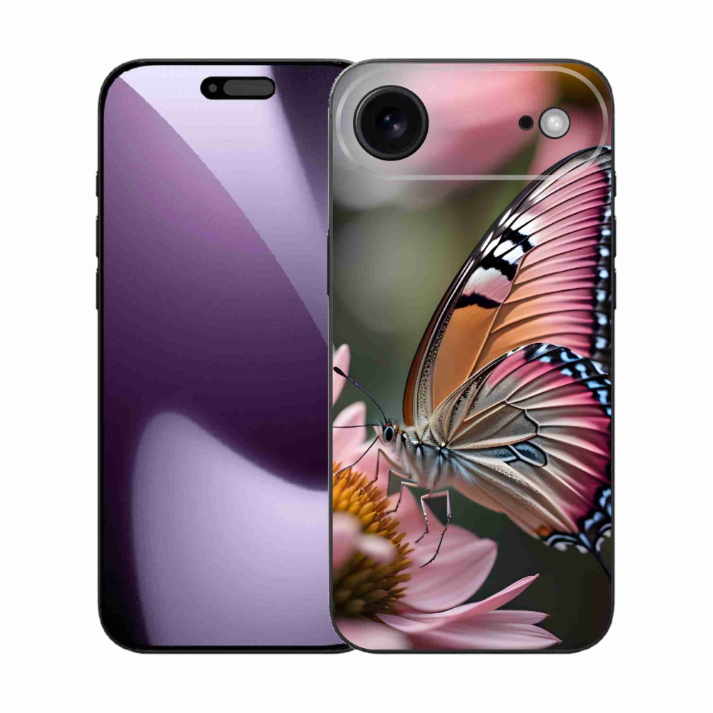 Gelový kryt mmCase na iPhone 17 Air - barevný motýl