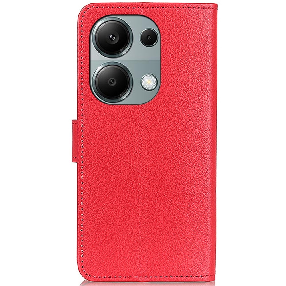 Litchie knížkové pouzdro na Xiaomi Redmi Note 13 Pro 4G/Poco M6 Pro - červené